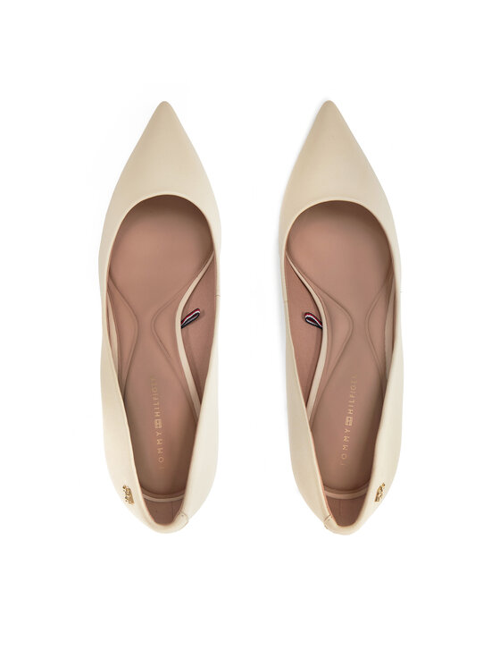 Tommy Hilfiger Tommy Hilfiger Kõrgete kontsadega Essential Pointed Pump FW0FW07533 Beež