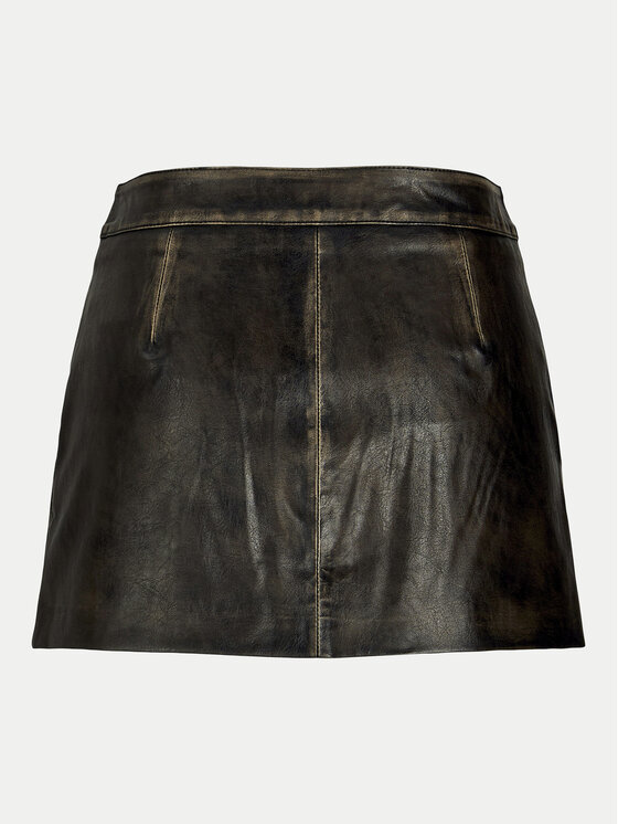 JJXX JJXX Rock aus Kunstleder Selma 12271904 Schwarz Slim Fit