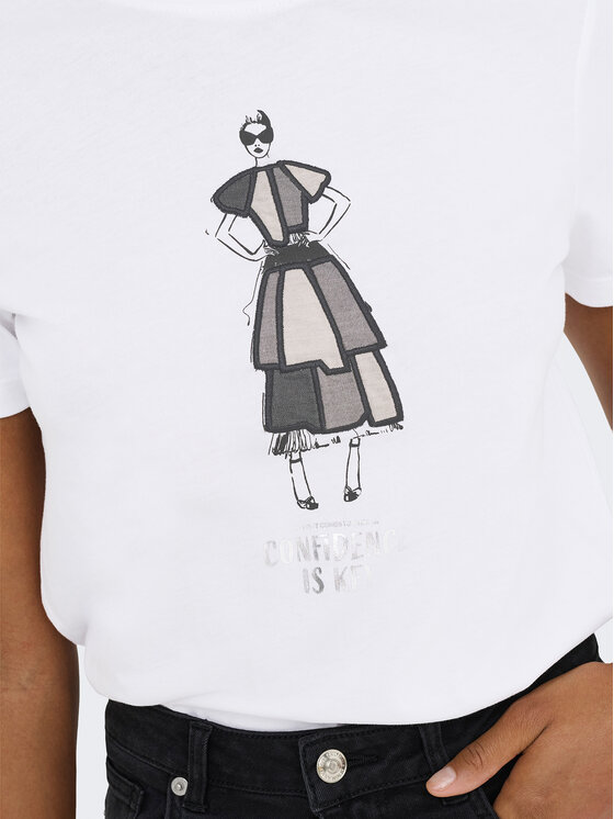 ONLY ONLY T-shirt Emma 15329752 Bijela Regular Fit