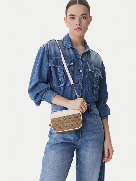 Guess Guess Дамска чанта J5YZ00 WFMF0 Кафяв