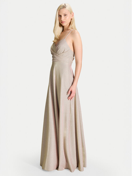Hey Kyla Hey Kyla Rochie de seară 5AK044HK Auriu Regular Fit