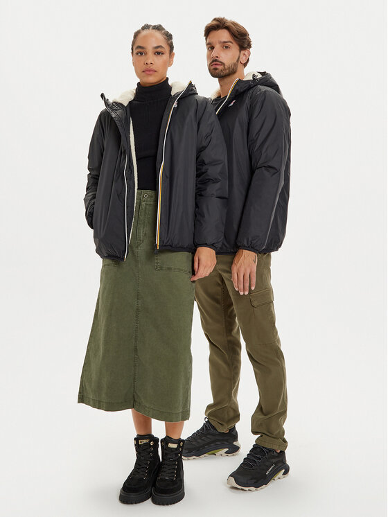 K-Way K-Way Cappotto K-WAY Giubbino Uomo Le vrai 3.0 claude orsetto K3118TW USY Nero Nero Standard Fit