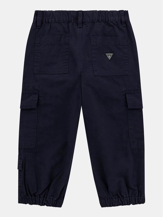 Guess Kids Guess Kids Kalhoty z materiálu 174589 Modrá Regular Fit