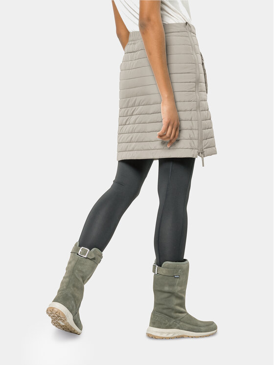 Jack Wolfskin Jack Wolfskin Mini sijonas Iceguard Skirt 1503093 Pilka Slim Fit