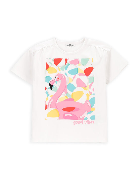 Coccodrillo Coccodrillo T-Shirt WC5143202HGK Λευκό Regular Fit