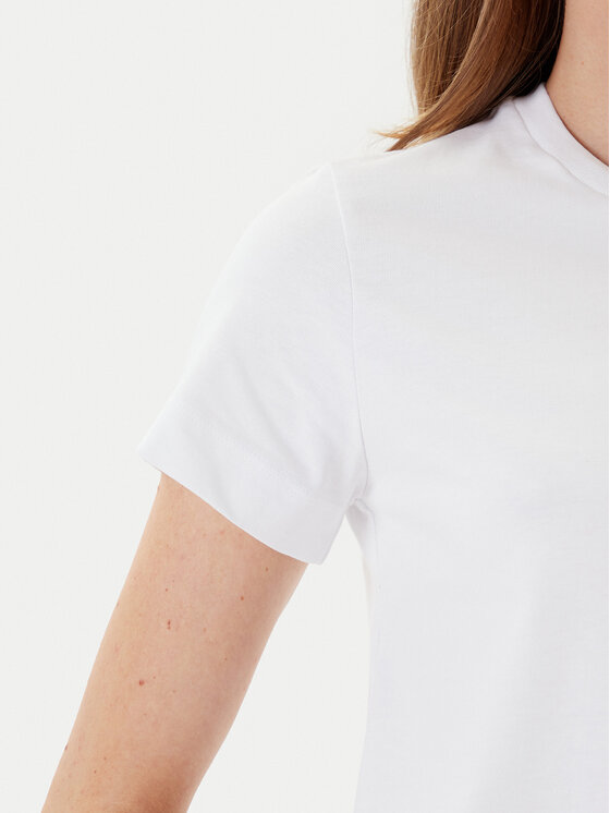 PINKO PINKO T-Shirt Bussolotto 100355 A2RD Biały Regular Fit