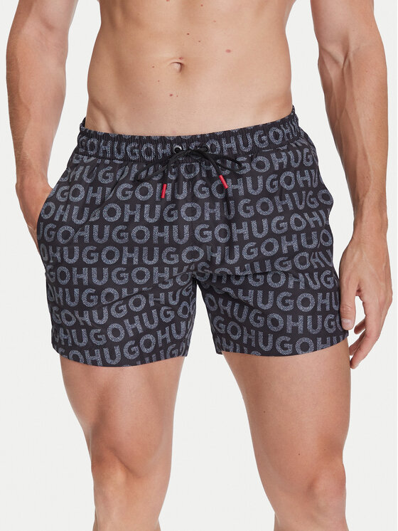 HUGO Szorty kąpielowe Tortuga 50535412 Czarny Regular Fit