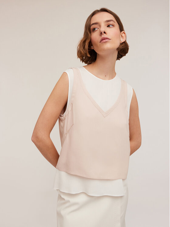 Motivi Motivi Blusa 2691Q101866N0R2 Bianco Regular Fit