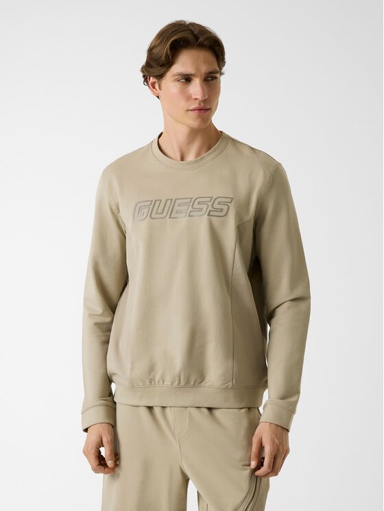 Guess Guess Mikina 181500 Béžová Classic Fit