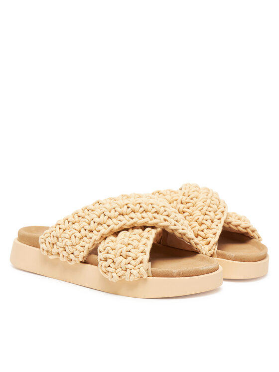 Inuikii Inuikii Παντόφλες Woven Strap Stones 70104-367 705 Μπεζ