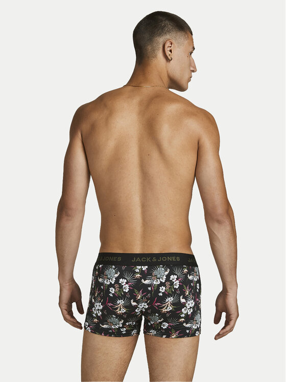 Jack&Jones Jack&Jones Set od 3 para bokserica Flower 12194284 Crna