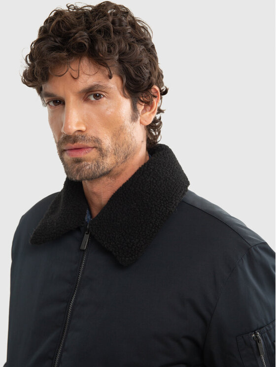 BIG STAR BIG STAR Kurtka bomber DEKSEB_906_130 Czarny Classic Fit