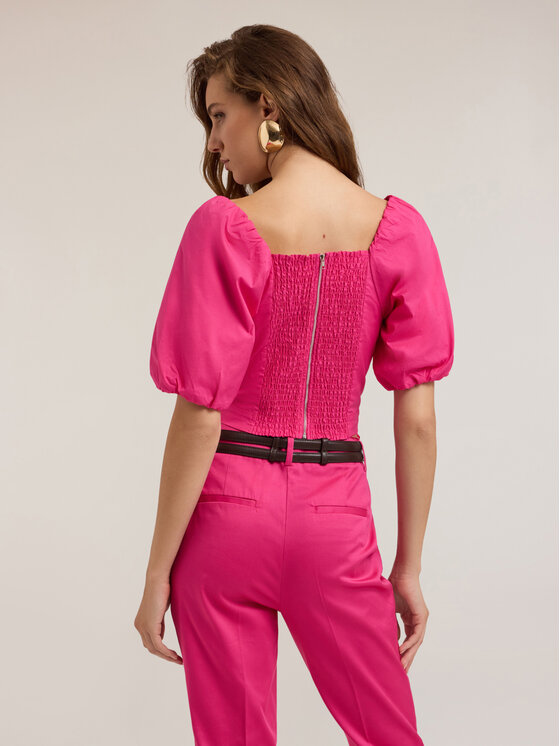 Motivi Motivi Top D745Q000468N019 Różowy Regular Fit