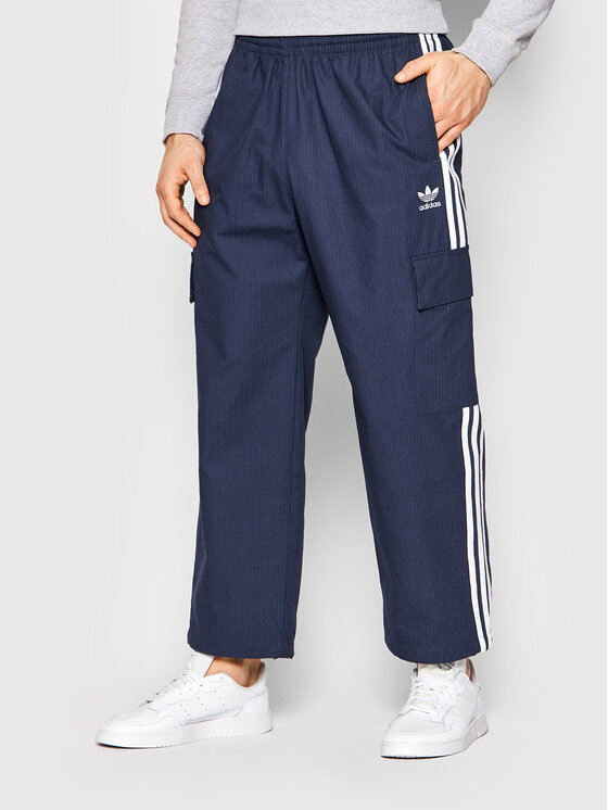 adidas Pantaloni da tuta adicolor 3-Stripes HB9473 Blu scuro Loose Fit •  Modivo.it