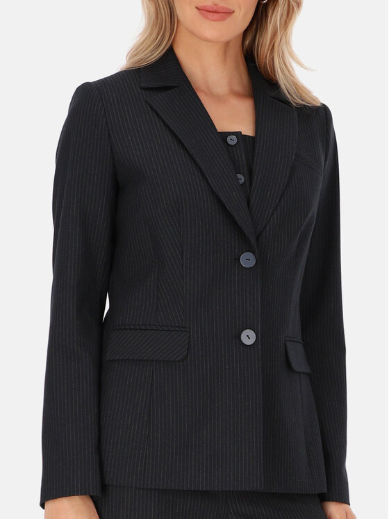 Potis & Verso Potis & Verso Marynarka Liza Granatowy Regular Fit
