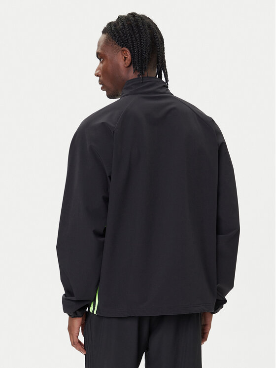 adidas adidas Mikina adicolor Woven Drill JW5957 Čierna Loose Fit