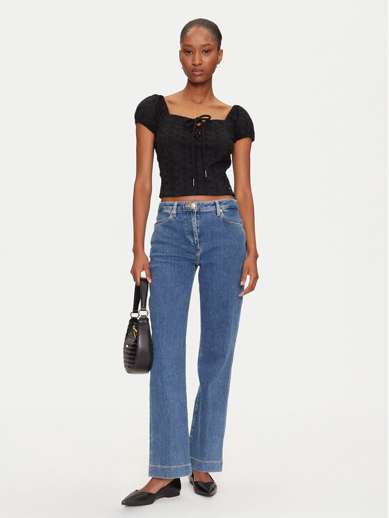 Guess Guess Halenka W5GP13 KCVA1 Černá Slim Fit