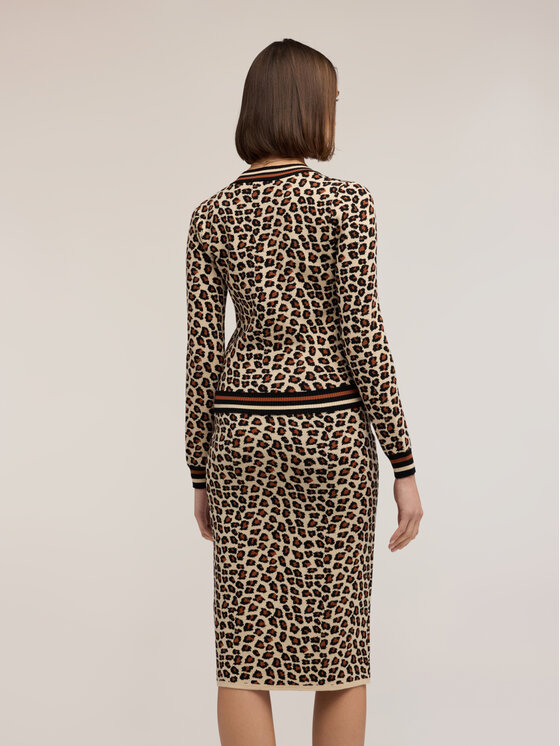 Motivi Motivi Cardigan M249W003963N0R2 Écru Regular Fit