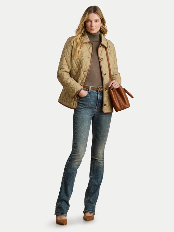 LAUREN RALPH LAUREN LAUREN RALPH LAUREN Μπουφάν μεταβατικό 2,9798E+11 Μπεζ Straight Fit