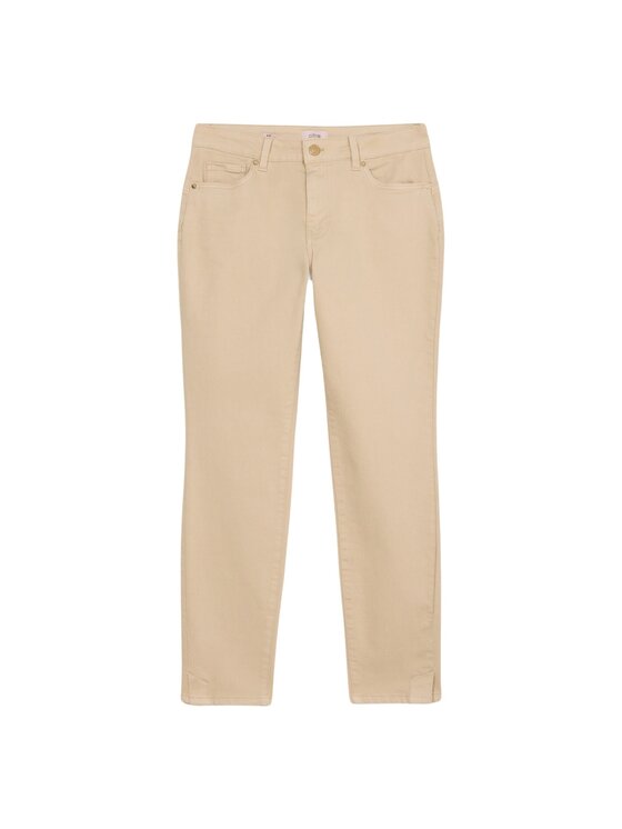 Oltre Oltre Pantaloni di tessuto P723R008638N022 Écru Skin Fit