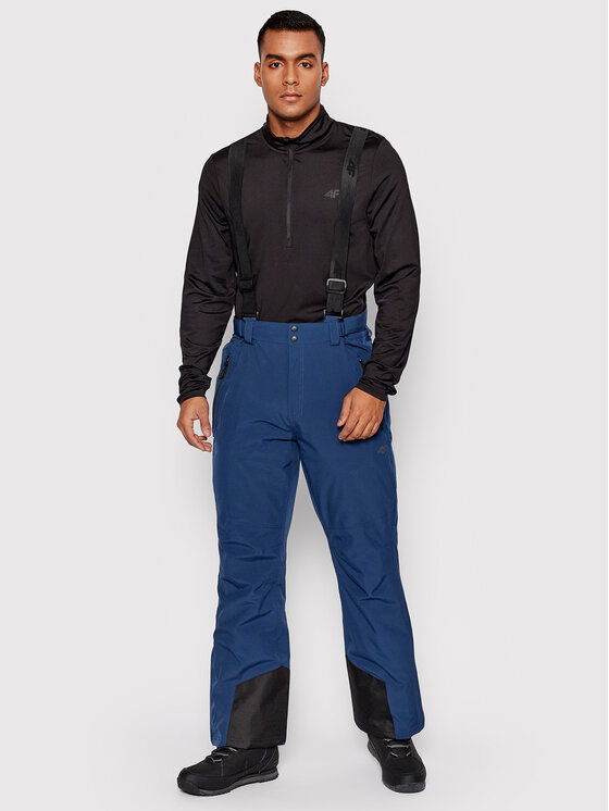 4F 4F Bluza techniczna H4Z21-BIMD030 Czarny Slim Fit