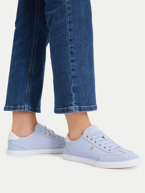 Tommy Hilfiger Tommy Hilfiger Sneakersy Th Chic Low Vulc FW0FW09391 Niebieski jasny
