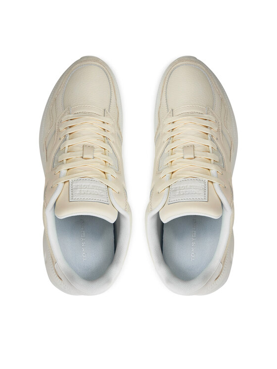 Tommy Hilfiger Tommy Hilfiger Sneakersy Modern Runner Best Lth Mix FM0FM04938 Beżowy