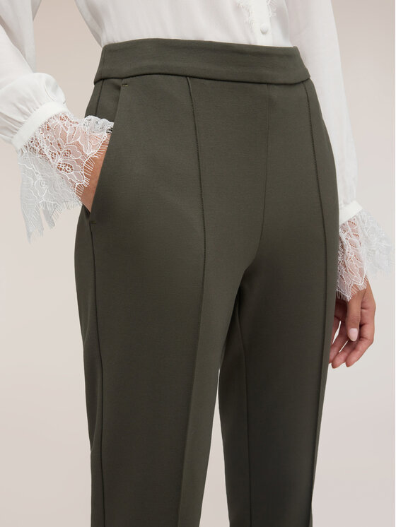 Motivi Motivi Pantaloni di tessuto P08QQ005020N035 Verde Slim Fit