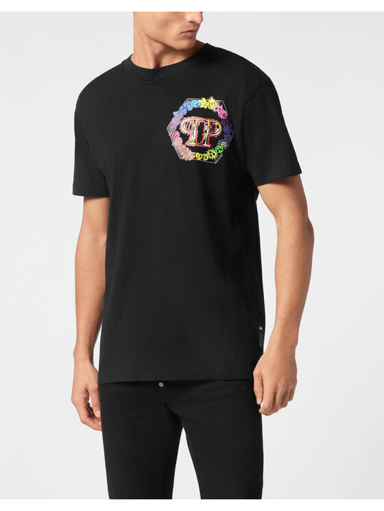 PHILIPP PLEIN PHILIPP PLEIN T-Shirt 22521 Czarny Regular Fit