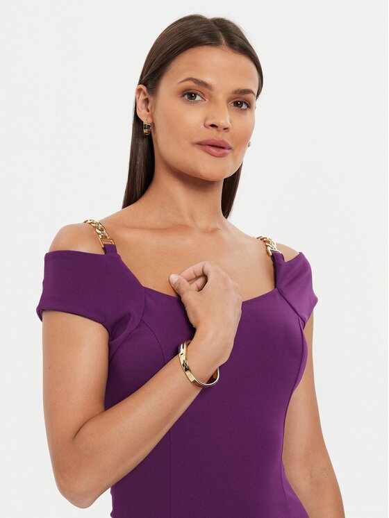 Rinascimento Rinascimento Kokteilinė suknelė CFC0119770003 Violetinė Regular Fit