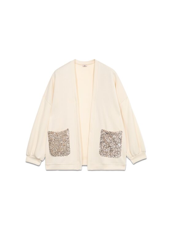 Oltre Oltre Bluza G939E000308N021 Biały Over Fit