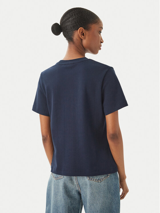 Tommy Hilfiger Tommy Hilfiger T-shirt Logo Interlock WW0WW48707 Blu scuro Regular Fit