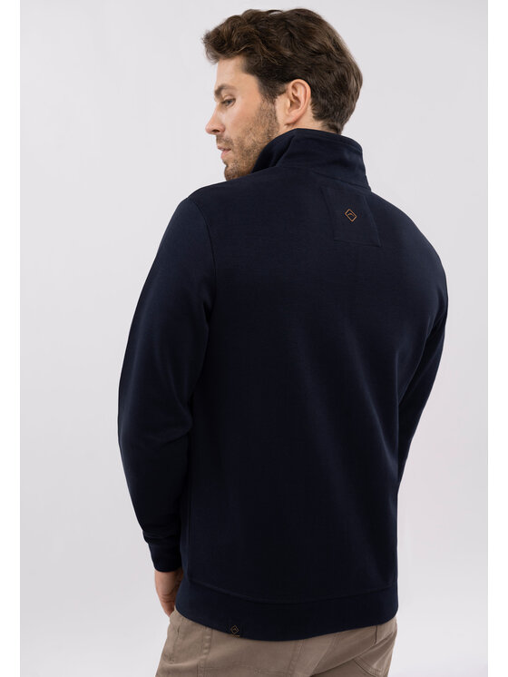 Volcano Volcano Bluza B-LENOX Granatowy Regular Fit