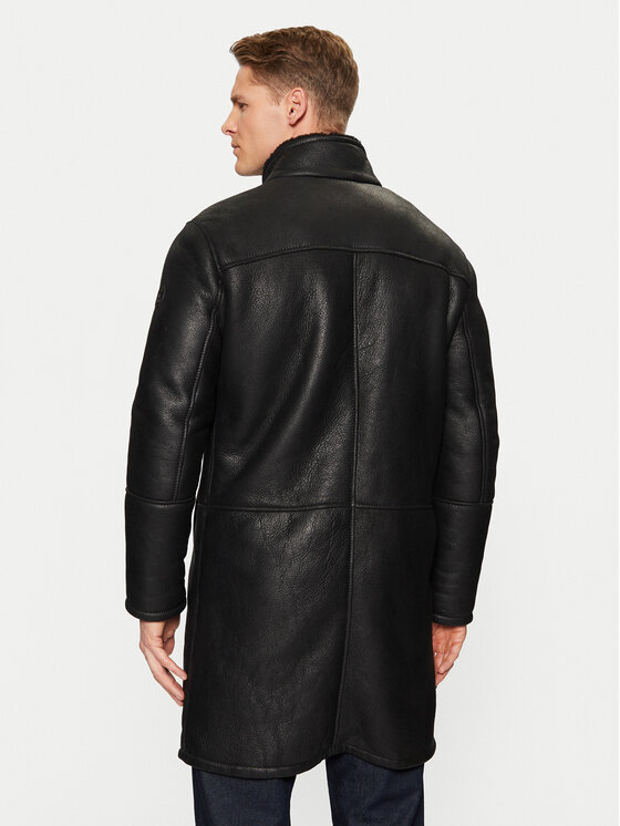 JOOP! JOOP! Fellmantel 17 Parton 80000662 Schwarz Regular Fit