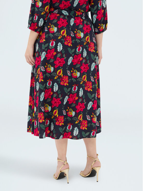 Fiorella Rubino Fiorella Rubino Gonna midi 1009L000529N0Z4 Blu A-Line Fit