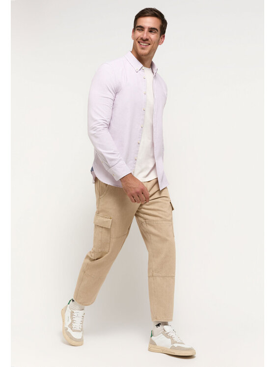 Mustang Mustang Camicia EDINBURG Rosa Slim Fit