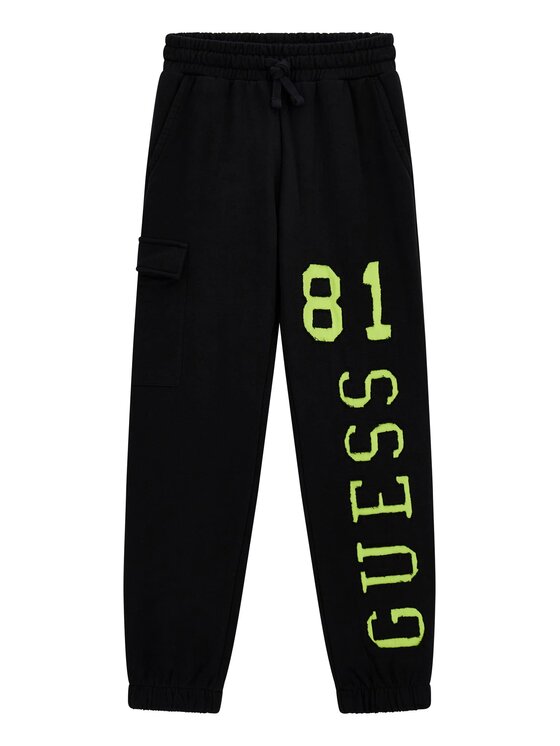 Guess Kids Guess Kids Spodnie materiałowe 176561 Czarny Regular Fit