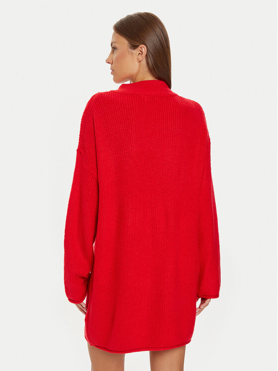 Brave Soul Brave Soul Rollkragenpullover LK-230EAGLESSB Rot Regular Fit