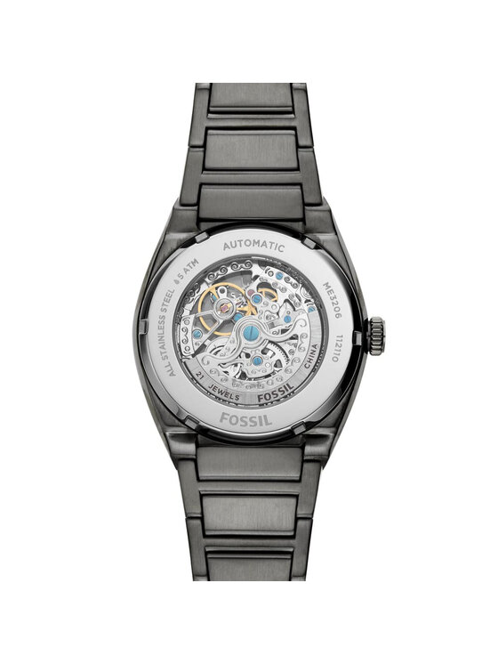 Fossil Fossil Laikrodis Everett Automatic Skeleton ME3206 Pilka