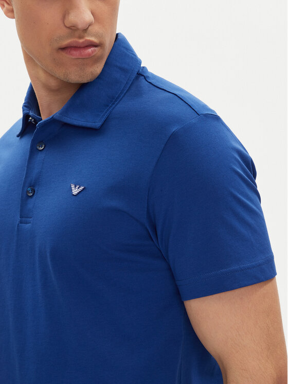 Emporio Armani Emporio Armani Polo EM000571 AF12331 UB093 Niebieski Regular Fit