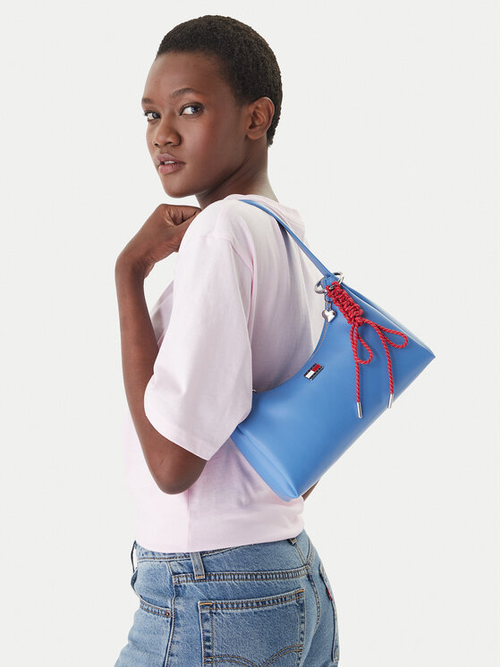 Tommy Jeans Tommy Jeans Ročna torba Tjw City Charm Shoulder Bag AW0AW18458 Modra