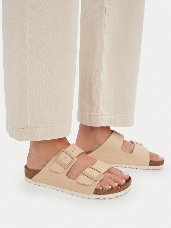 Birkenstock Birkenstock Iešļūcenes Arizona Birko-Flor 1027723 Bēšs