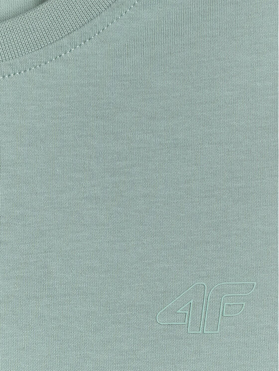 4F 4F T-Shirt BASIC+ Tyrkysová Regular Fit