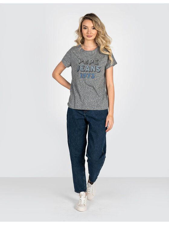 Pepe Jeans Pepe Jeans T-Shirt PL504817 | Bibiana Szary Regular Fit