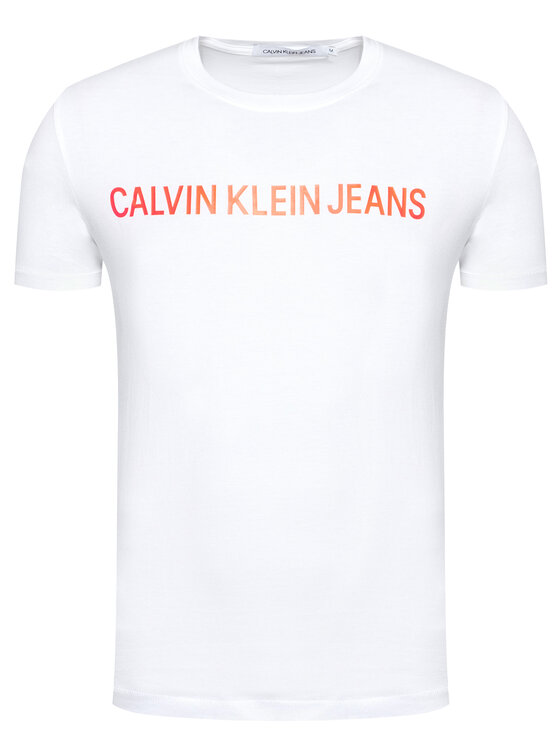 Calvin Klein Jeans Calvin Klein Jeans T-särk J30J307856 Valge Regular Fit