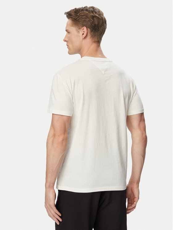 Tommy Jeans Tommy Jeans T-shirt Graphic DM0DM23376 Bijela Slim Fit