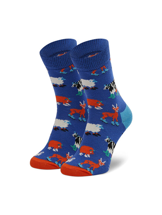 Șosete Lungi pentru Copii Happy Socks KFCR01-6500 Albastru