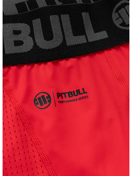 PITBULL PITBULL Szorty sportowe RUNWAY Czerwony Regular Fit