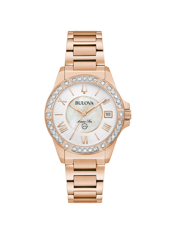 Bulova Bulova Zegarek 98R295 Różowe złoto