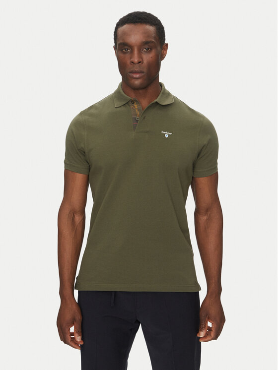 Barbour Barbour Polo majica Tartan MML0012OL51 Khaki Regular Fit